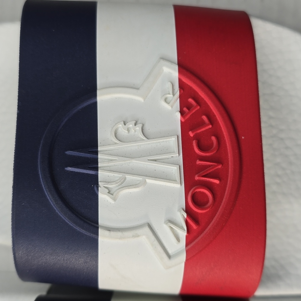 Moncler Embossed Mens Designer Slides - Picture 2 of 7